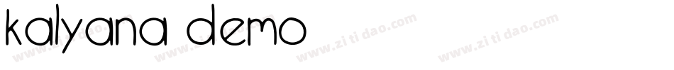 Kalyana Demo字体转换